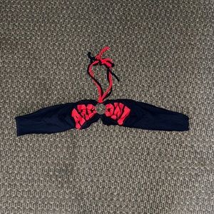 University of Arizona college “Ava” bandeau ring top with straps